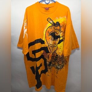 San FRANCISCO GIANTS HAND PAINTED TSHIRT Mens 3XL